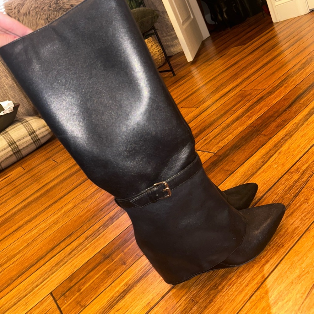 Black Knee-High Boots